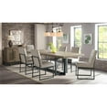 thumbnail image 4 of Intercon Furniture Eden Modern Fabric and Metal Chair in Dune Gray (Set of 2), 4 of 4