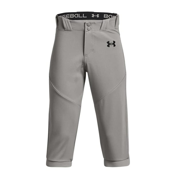 Braguita de béisbol Under Armour para niños, gris y negro, talla M