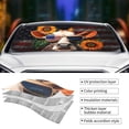 thumbnail image 5 of XMXT Car Sun Shade Windshield, Vintage Cow Sunflower Print Sunshade for Car Windshield Sun Shades for Car SUV Truck, s, 5 of 9