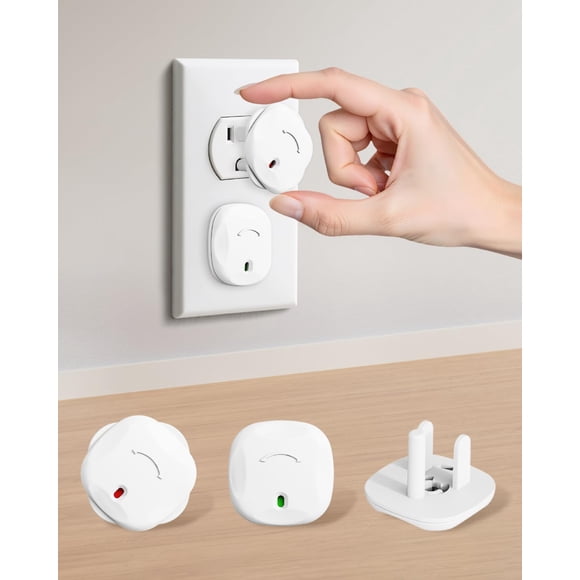 Protectores para enchufes BBsecure para bebés - paquete de 60 unidades, color blanco
