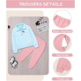 thumbnail image 3 of ZOEREA Kids Toddler Girls Clothes Outfits 2 Piece Zip Tops Long Sleeve Fashion Fall Winter Clothing Set 2-7 Years, 3 of 6