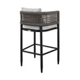 thumbnail image 6 of Armen Living Alegria 26" Aluminum Outdoor Counter Height Bar Stool in Gray, 6 of 11