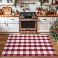 thumbnail image 6 of HearthHarmony Buffalo Plaid Rug 4x6 Ft Red and White Outdoor Rugs Washable Checkered Rug Cotton Christmas Door Mat Outdoor Indoor Area Rugs Halloween Fall Rug for Front Door Patio Kitchen, 6 of 16