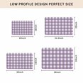 thumbnail image 5 of Purple Checkered Door Mat Indoor Outdoor, Farmhouse White Buffalo Plaid Non Slip Welcome Mat with Rubber Backing, Absorbent Fabric Front Door Mats Entryway Rug for Home Patio Entrance 20"x31.5", 5 of 9