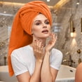thumbnail image 5 of RIVERSIDE 6 Piece Towel Set Soft Quick Drying Cotton Bath Towel for Gym, Spa and Bathroom - Orange, 5 of 7
