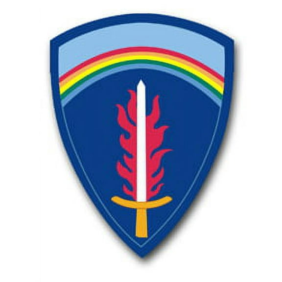 3.8 Inch U.S. Army Europe Command Patch Vinyl Transfer Decal