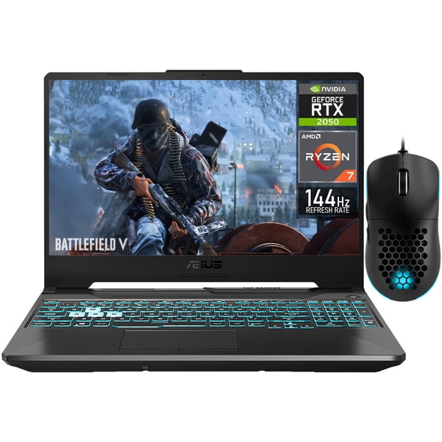 Laptop Gamer ASUS TUF Gaming A15 NVIDIA GeForce RTX 2050 AMD Ryzen 7 7435HS 16GB RAM 1TB SSD 15.6" Windows 11 Home Teclado en Ingles + Mouse DXT Gaming