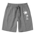 thumbnail image 3 of Mens Gym Shorts with Pockets Casual Summer Shorts with Print Comfortable Breathable Beach Shorts, 3 of 4