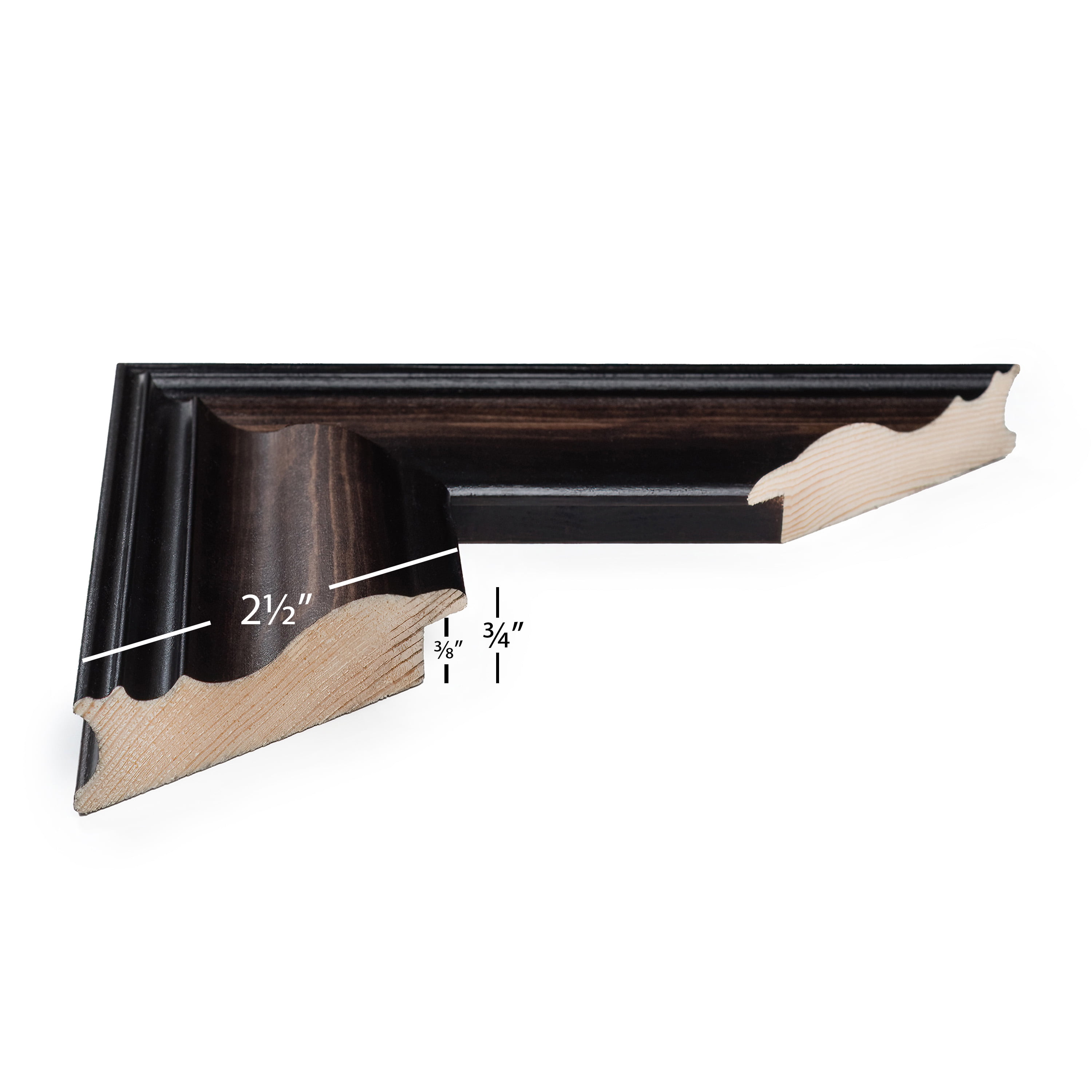 Craig Frames Potomac, 24x30 inch Picture Frame, Walnut Brown
