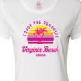 thumbnail image 4 of Inktastic Summer Enjoy the Sunshine Virginia Beach Virginia in Pink Women's T-Shirt, 4 of 5