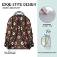 thumbnail image 5 of Donut Backpack for Students - Durable & Fashionable School Bag for College & Work, Trendy Donut Print, Large Capacity, Comfortable Fit, Awesome Donut Gift, 5 of 6