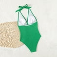 thumbnail image 4 of Traje de baño de una pieza para mujer, moda femenina, color sólido, ajustado, mono deportivo, traje de baño de surf, traje de baño de moda playera para mujer, trajes de baño de una pieza para mujer, t, 4 of 5