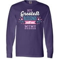 thumbnail image 3 of Inktastic My Greatest Blessings Call Me Mimi with Flowers Long Sleeve T-Shirt, 3 of 5