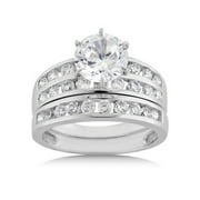 Cubic Zirconia Bridal Set in 10kt White Gold