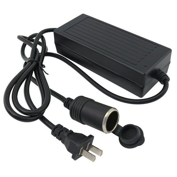iSaddle 110V AC to 12V 10A DC Power Converter - 110V-240V AC Wall Plug to 12V DC Car Cigarette Lighter Socket Transformer/w Built-in Fan for Car Vacuum Air Compressor Fridge Power Supply Adapter 120W
