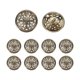 thumbnail image 1 of Uxcell 10 Pcs 28L Botones de Metal Huecos, 18mm, Accesorios para Costura de Ropa, Oro Té, 1 of 7