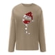 thumbnail image 4 of Sudaderas de Cuello Redondo de Navidad Para Mujer Primavera Otoño Manga Larga Impreso Suéter Top Odeerbi ODB193684, 4 of 5