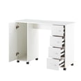 thumbnail image 3 of Jaodemo Computer Desk Collection Home Office Desk with 4 Storage Drawers and 1 Door Desk, White, 3 of 6