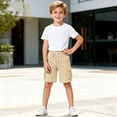 thumbnail image 6 of Jinhomg Boys' Quick Dry Cargo Shorts Kids Elastic Waist Athletic Shorts with Multi-Pockets Lightweight Hiking Summer Beach Shorts 5-13Y, 6 of 7