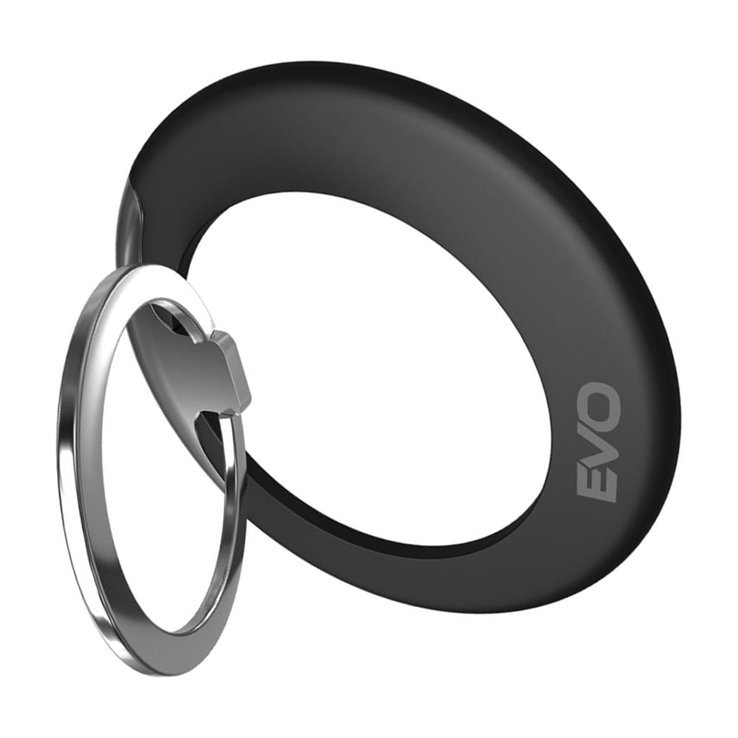 EVO PO1 Magnetic Phone Ring Holder Compatible with Wireless Charging - Black