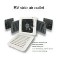thumbnail image 2 of 12V 8W White Fridge Vent with Fan for RV Trailer Caravan Side Air Silence Exhaust Automobile, 2 of 7