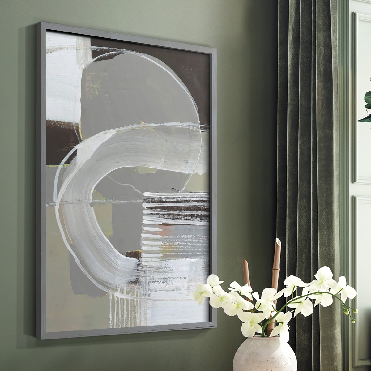 Arching Neutrals II in Paper Solid Wood 8 x 10 Framed Print