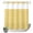 Yellow, Lemon, Gold, variant on No Hook Shower Curtain, Purple Shower Curtains for Bathroom with See Through Top Window, Farmhouse Vintage Purple Solid Color Modern Waterproof & Washable Bath Curtain Stand Up Stall 36"x72"