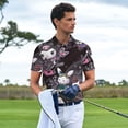 thumbnail image 3 of Saiise Sanrio A Mens Golf Shirt Moisture Wicking Dry Fit Mens Polo Shirts Dry Fit Performance Men's Golf Shirts Regular Fit Fashion Print, 3 of 7