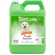 Angle View: TropiClean Sweet Pea Tangle Remover Spray for Pets, 1 gal - Made in USA - Detangler for Pets, Alcohol Free, Paraben Free, Dye Free