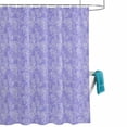 thumbnail image 2 of Shower Curtain for Bathroom Country Flower Lavender Texture Waterproof Bath Curtains Shower Curtains with Hooks,Botanical Floral on Purple Bathroom Curtain Privacy Drapes for Bathtubs Toilet 72x72in, 2 of 9