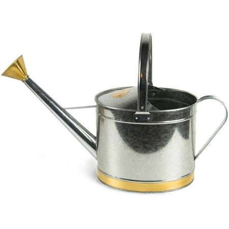 Plastec WCGALV02 2 Gallon Galvanized Watering Can