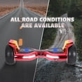 thumbnail image 4 of Hoverboard Bluetooth de 8,5", patinete de equilibrio automático de 500 W con ruedas de metal, luces LED y altavoz inalámbrico Hoverstar  transfomer-red, 4 of 7