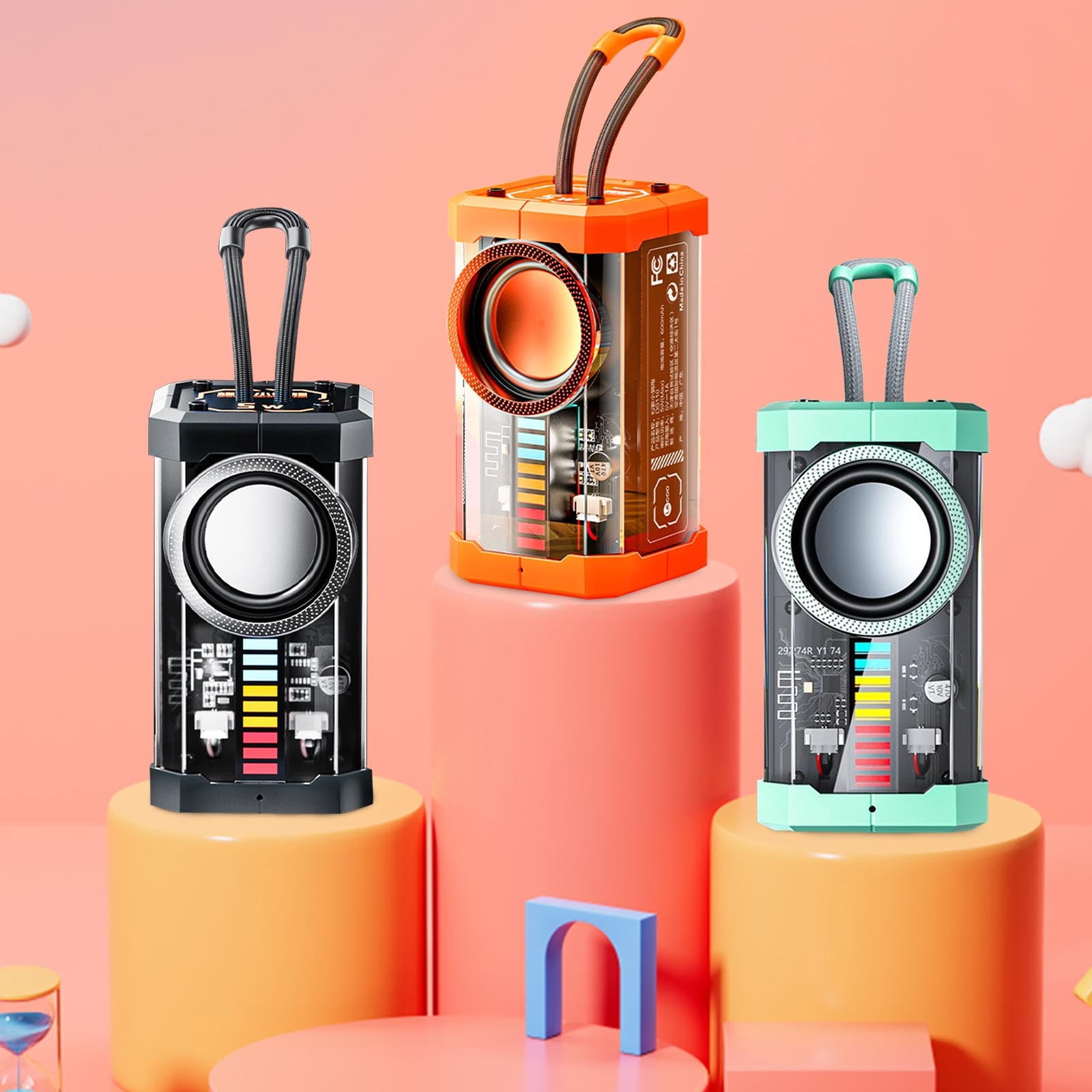 Anything Speaker, Mini Bluetooth Speaker, Bone Conduction Vibration Speaker,  Portable, Aerospace Aluminum