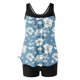 thumbnail image 5 of Trajes de baño tankini para mujer Trajes de baño de dos piezas con espalda de tiras y estampado conservador informal para mujer Traje de baño de dos piezas para mujer, 5 of 5