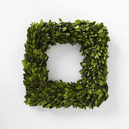 Preserved Boxwood Square Wreath 16 in. Tradingsmith