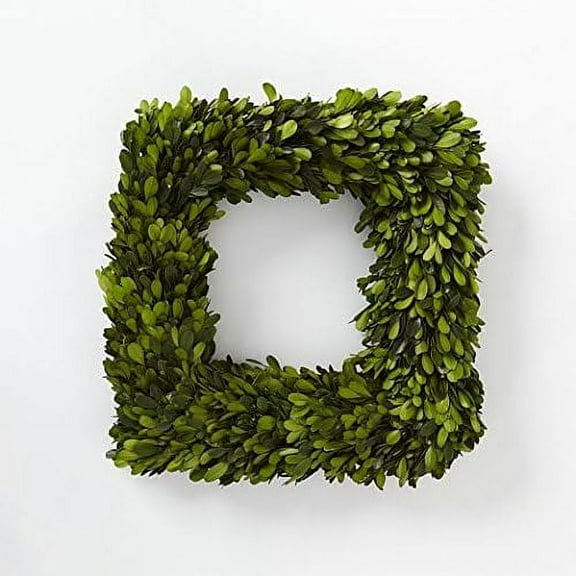 Preserved Boxwood Square Wreath 16 in. Tradingsmith