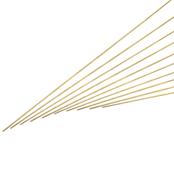 Uxcell 1mm x 500mm Brass Round Rod for DIY Crafts 10Pcs