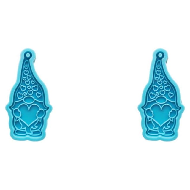 Bearachild Molde de silicona colgante llavero moldes gnomos llavero resina molde Decoración B 2Conjunto