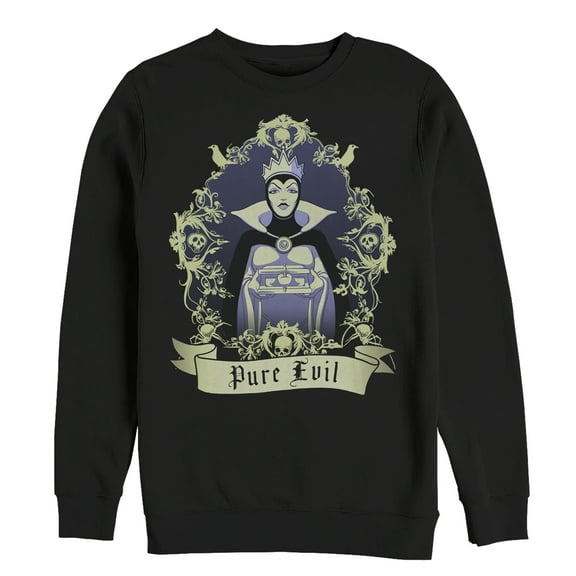Men's Snow White and the Seven Dwarfs Pure Evil Frame Sweatshirt Black 3X Large