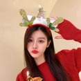 thumbnail image 6 of Christmas Hair Accessories Christmas Led Headbands Elk Antlers Glowing Headband 2025 New Year Party Decoration Photo Props 머리띠 (S3), 6 of 7