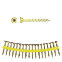 Simpson Strong-Tie HCKWSV134S Strong-Drive WSV SUBFLOOR Screw Collated 9 x 1-3/4 in. T25, Yellow Zinc 1000-Qty