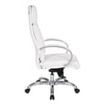 thumbnail image 2 of Pemberly Row Deluxe High Back Executive Chair in White Snow Faux Leather, 2 of 9