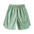 thumbnail image 4 of Yievot Men's Sport Shorts Drawstring Elastic Waist Loose Fit Knee Length Gym Training Running Shorts, 4 of 8