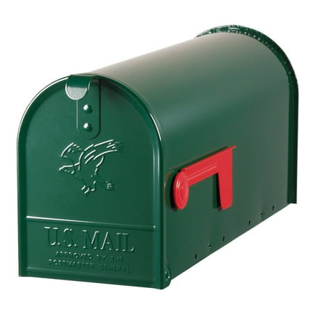Mailbox Labels Outdoor Gibraltar Elite Galvanized Steel Post Mounted Hartford Green Mailbox 8-3/4 in. H x 6-7/8 in. W x 20 in. L ()