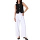 thumbnail image 2 of CHALECO SIN MANGAS DE CUELLO REDONDO PARA MUJER INSPIRAR CHIC, CON BOTONES FLORALES, CHAQUETA DE NEGOCIO CASUAL NEGRA, 2 of 6