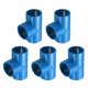 thumbnail image 1 of Uxcell 5Pcs 1" Tee 3 Vías Conectores de Accesorios de Tubo, Accesorios de Esquina de Grado de Construcción de Muebles para Estructura de Soporte de Jardín de Estante DIY, Conexión de Carpa, Azul, 1 of 6