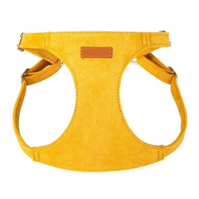 Leojiow Harnais Réglable Sans Traction avec Support de Poitrine Rembourré pour une Marche Sécurisée et Confortable C Jaune