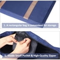 thumbnail image 3 of CNV American Mahjong Set Bag - Empty Soft Canvas Tote Bag with 2 Wrappers, Deep Blue, Portable Mahjong Case for Tiles, Racks & Accessories (Case Only), 3 of 5