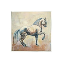 Stupell Industries Modern Prancing Stallion Animals & Insects Painting Unframed Art Print Wall Art, 12 x 12
