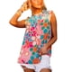 thumbnail image 1 of Camisa con ribete de volantes de verano para mujer, camiseta con estampado de manga casquillo a la moda, camiseta informal con cuello redondo para chica, Color de imagen XL, 1 of 6